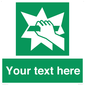 Custom Break Glass Sign